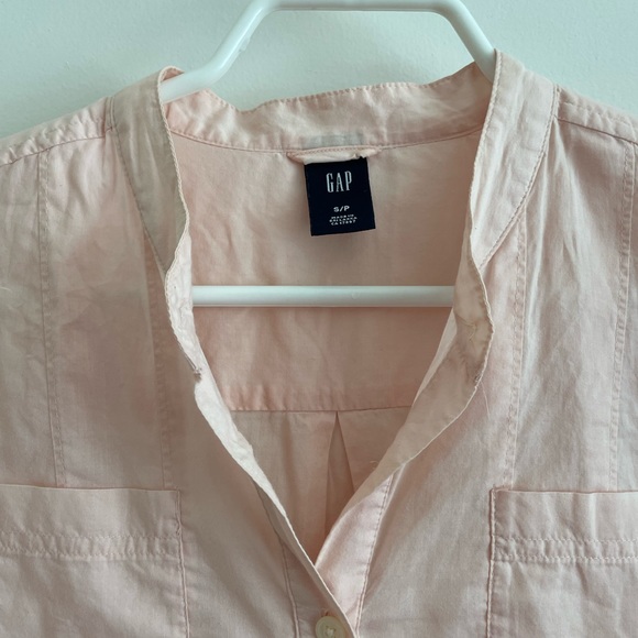 Gap Blush Pink 3/4 Sleeve Blouse - Picture 2 of 3